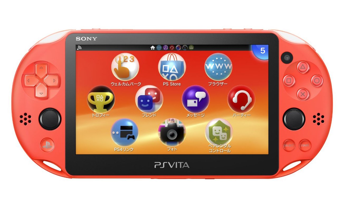 PlayStation Vita Slim WiFi 8GB Neon Orange (8GB, SD2Vita, CFW) (Japán exkluzív)