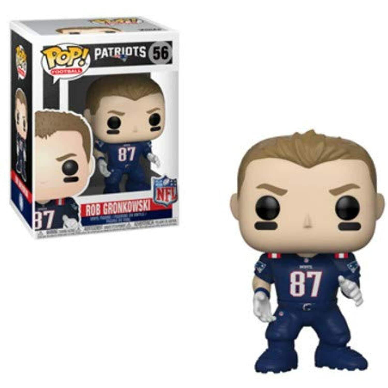 Funko POP NFL New England Patriots Rob Gronkowski (56) (doboz nélkül, kopott szemek)