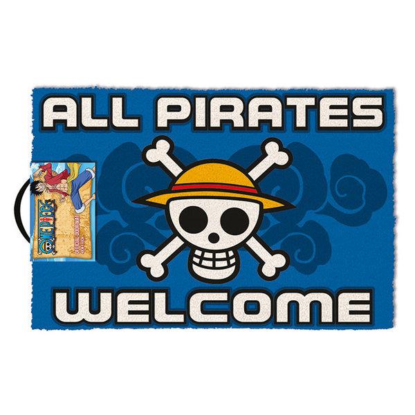 ONE PIECE ALL PIRATES WELCOME DOOR MAT (60 x 40 cm)