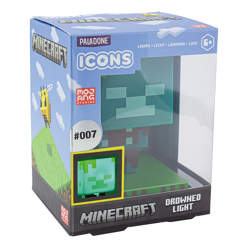 Minecraft Drowned Zombie Icon Light - Ajándéktárgyak Lámpa