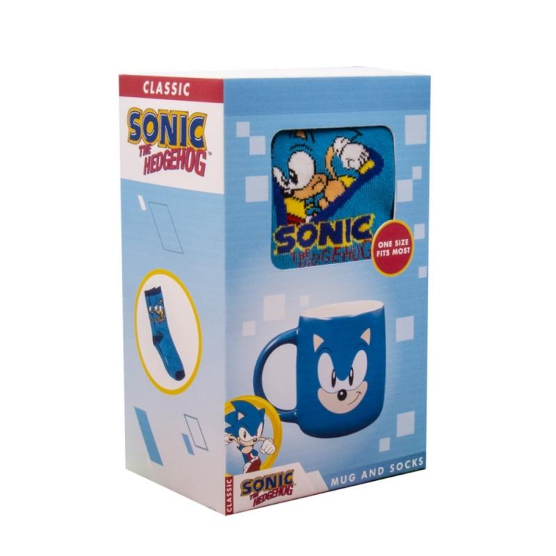 SONIC THE HEDGEHOG MUG & SOCKS GIFT SET - Ajándéktárgyak Bögre