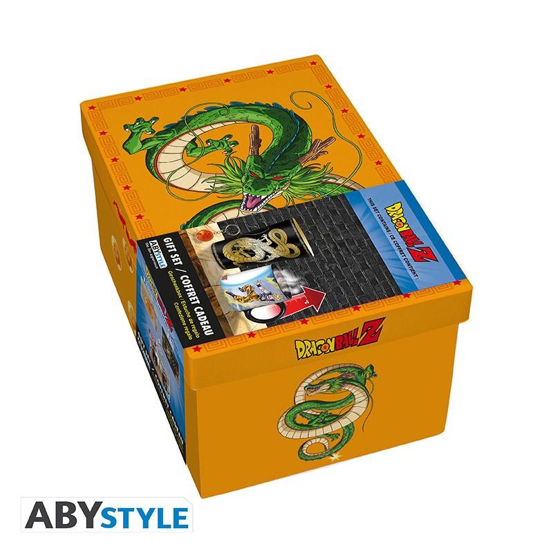 DRAGON BALL gift set: large Glass, 3D Keychain, heat change mug