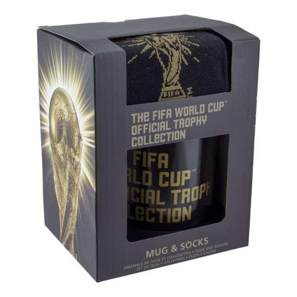 FIFA Mug and Socks gift set (black & gold)