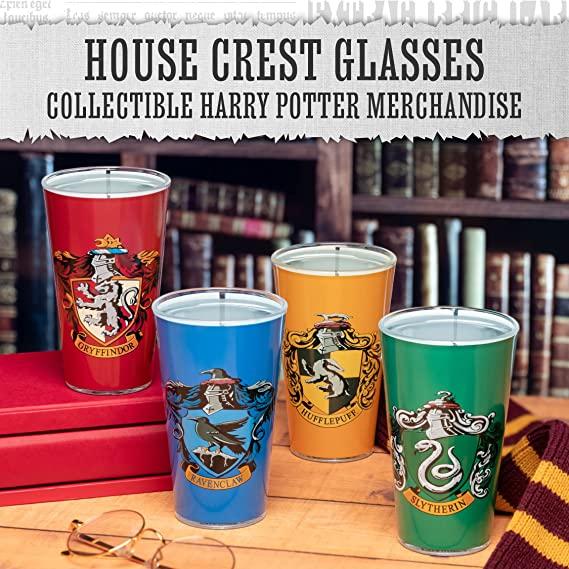 Harry Potter House Crest Glasses Set of 4