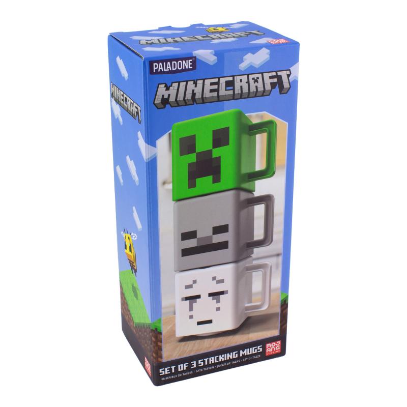 Minecraft Stacking Mugs x3