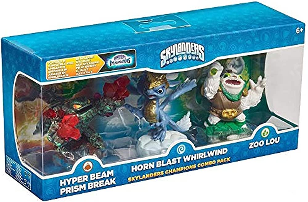 Skylanders Champions Combo Pack Horn Blast Whirlwind Zoo Lou