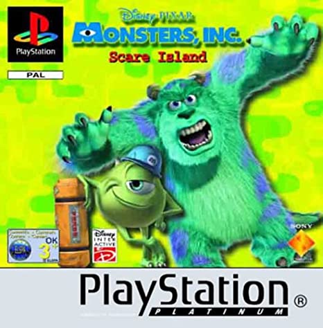 Disney Pixar Monsters INC Scare Island Platinum - PlayStation 1 Játékok