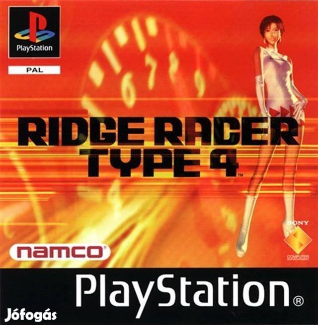 Ridge Racer Type 4 (platinum) (kiskönyv nélkül) - PlayStation 1 Játékok