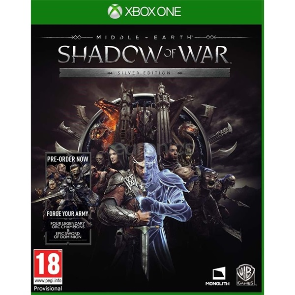 Middle Earth Shadow of War Silver Edition - Xbox One Játékok