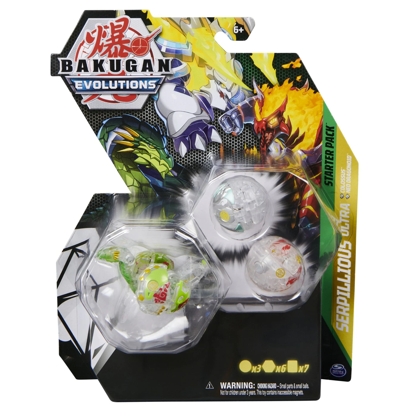 Bakugan Evolutions Serpillious Ultra Starter Pack (Colossus, Neo Dragonoid)