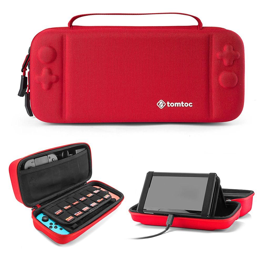 Tomtoc Nintendo Switch Travel Case (Red) - Nintendo Switch Kiegészítők
