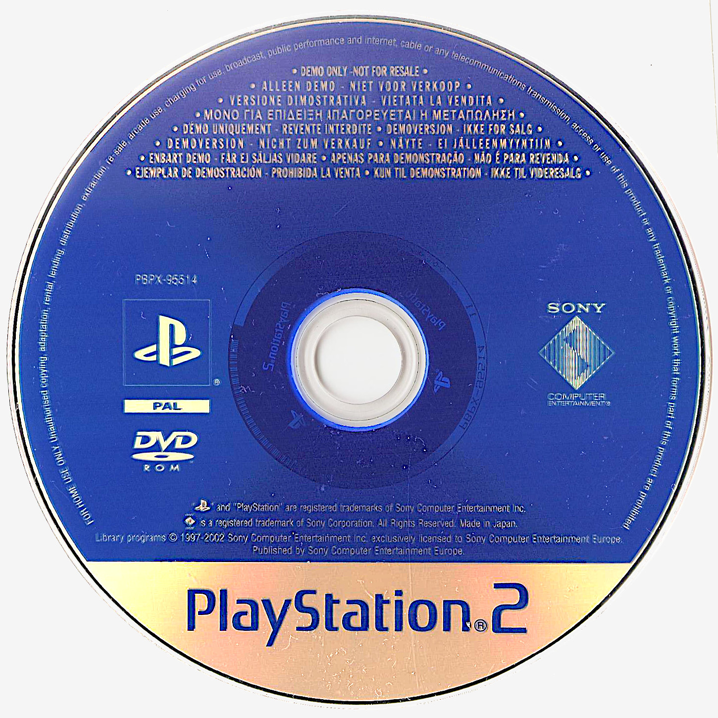 Demo disc (PBPX-95514) - PlayStation 2 Játékok
