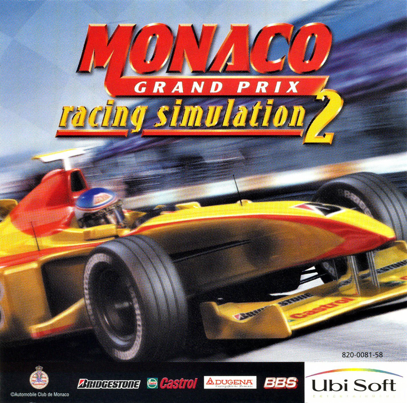Monaco Grand Prix racing simulation 2 (kiskönyv nélkül, törött tok)