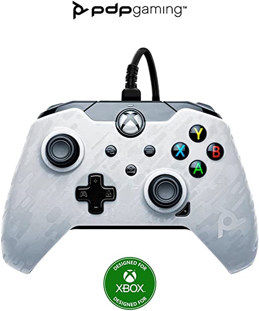 PDP Gaming Wired Controller Ghost White - Xbox One Kontrollerek