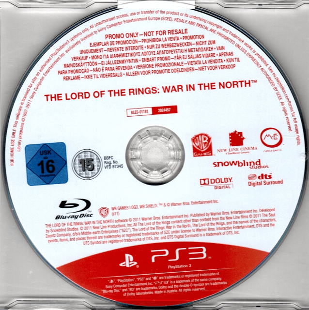 The Lord of the Rings War in the North (Promo) - PlayStation 3 Játékok