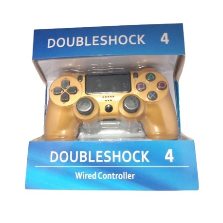 DoubleShock 4 PlayStation 4 vezeték nélküli kontroller Gold (utángyártott) - PlayStation 4 Kontrollerek