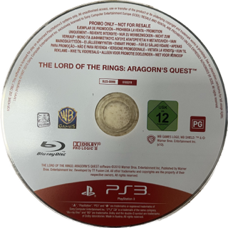 The Lord Of The Rings Aragorns Quest (Promo) - PlayStation 3 Játékok