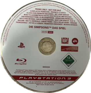 The Simpsons Game ( Német, Promo) - PlayStation 3 Játékok