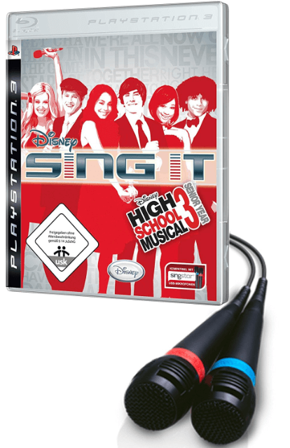 Disney Sing It High School Musical 3 Senior Year Microphone Bundle 