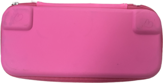 Nintendo Switch Case (Rózsaszín, foltos) + fehér szilikontok - Nintendo Switch Kiegészítők