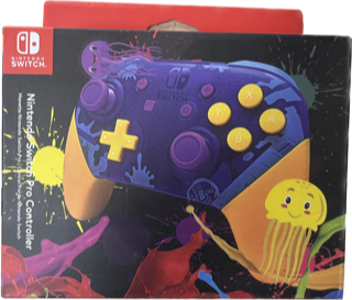 Nintendo Switch Pro Controller Splatoon 3 Edition Purple (Refurbished/felújított)