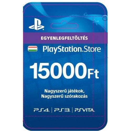 Sony Playstation PSN Card 15000ft-os (Feltöltőkártya) - PlayStation 4 Kiegészítők