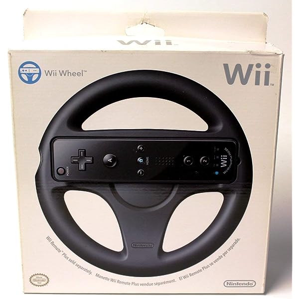 Nintendo Wii Wheel Kormány (Fekete) (dobozos)