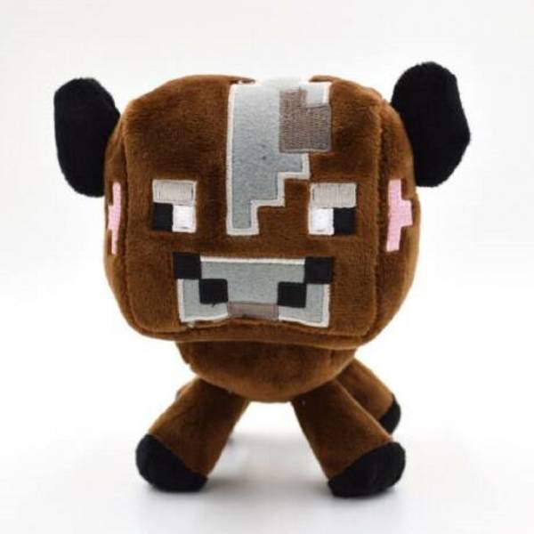 Minecraft Cow Plüssfigura (brown, 20cm) - Ajándéktárgyak Plüssfigura