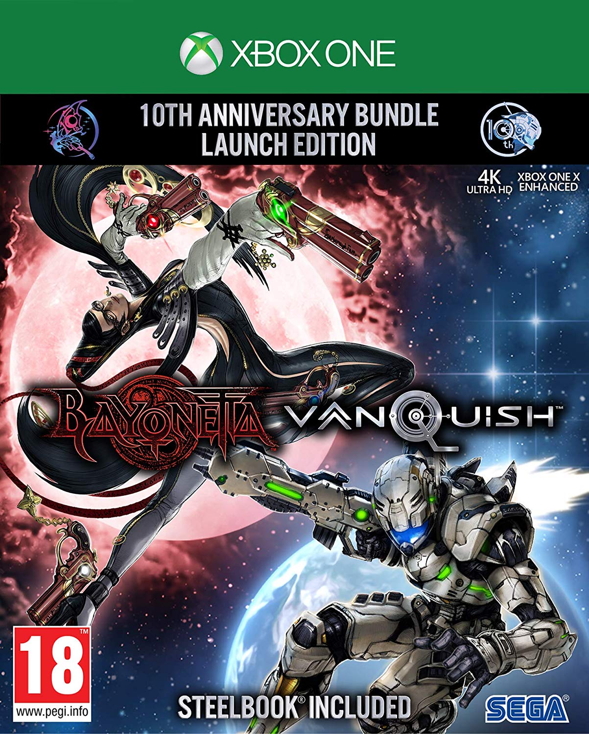 Bayonetta Vanquish 10th Anniversary Bundle (Steelbook Edition , Slipcase nélkül, horpadt, törött)