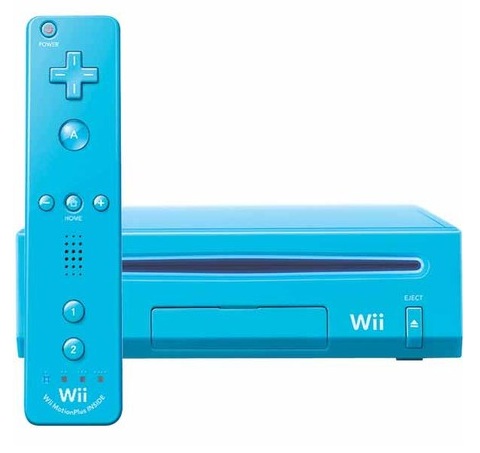 Nintendo Wii Alapgép Kék (UK tápkábel) - Nintendo Wii Gépek