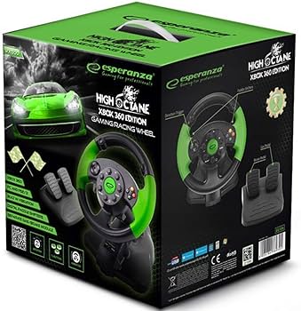 Esperanza High Octane Driving Racing Wheel Xbox 360 Edition (Xbox 360, PS3, PC) - Xbox 360 Kormányok