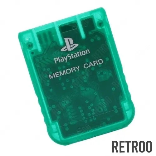 Sony Playstation 1 memóriakártya smaragdzöld