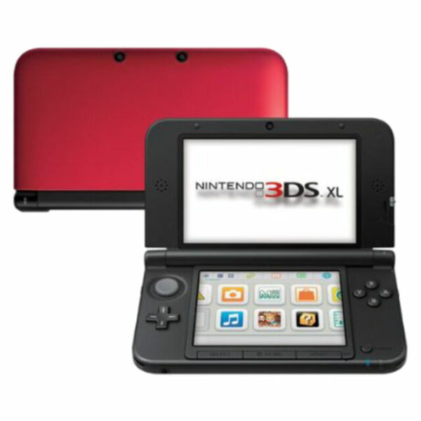 Nintendo 3DS XL Red And Black (Fekete és piros, szépséghibás) - Nintendo 3DS Gépek