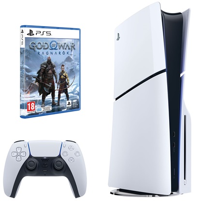 PlayStation 5 (PS5) Slim + God of War Ragnarök - PlayStation 5 Gépek