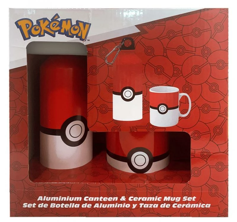 Pokemon gift set: bottle plus mug - Pokeball