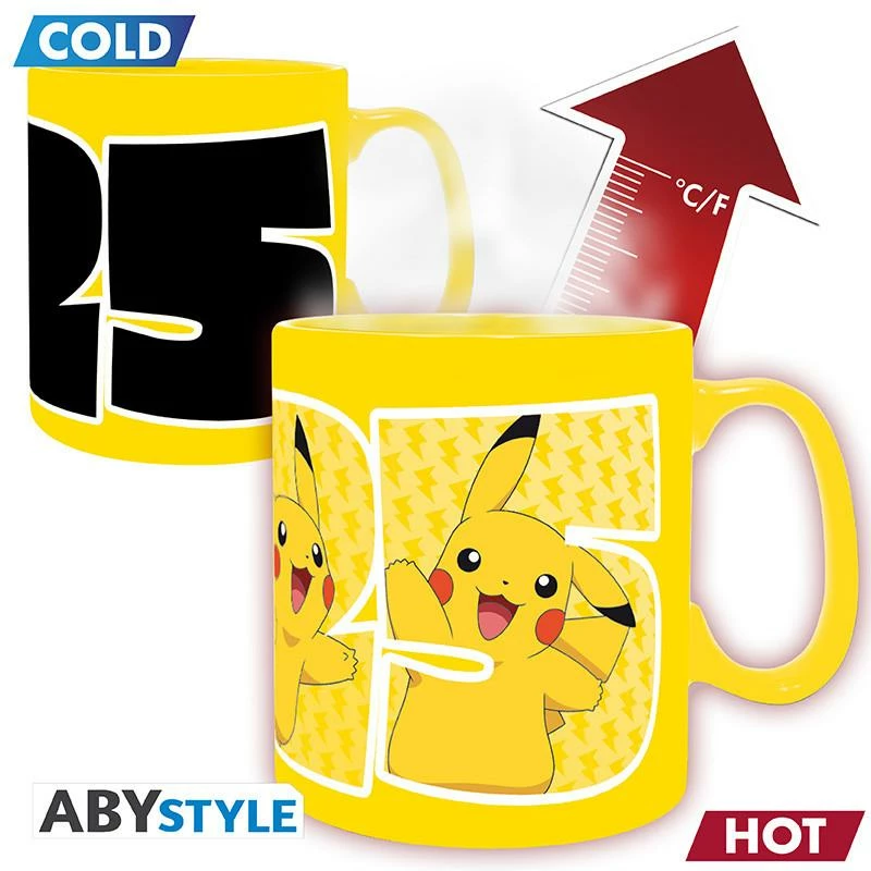 POKEMON Mug Heat Change (460 ml) - Pikachu 25
