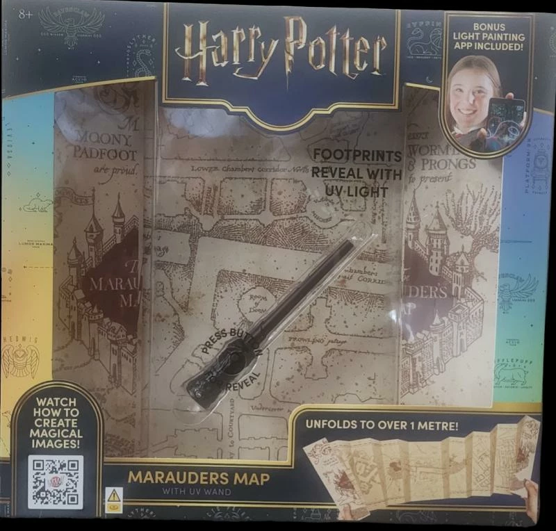 Harry Potter Marauders Map & Wand set