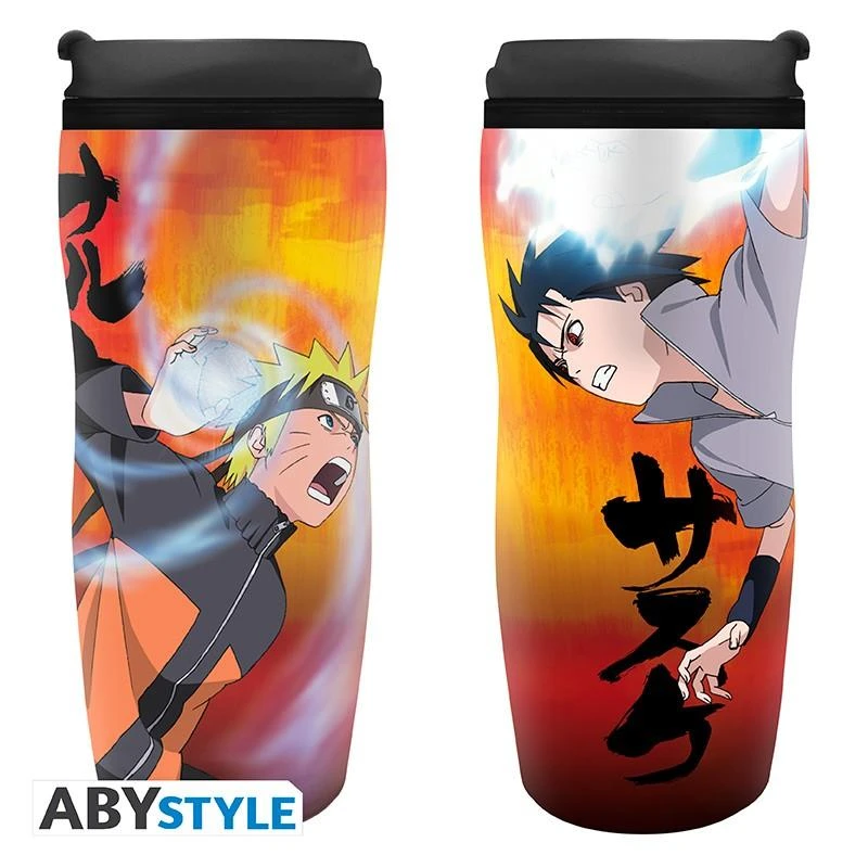 NARUTO SHIPPUDEN travel mug - Naruto Vs Sasuke
