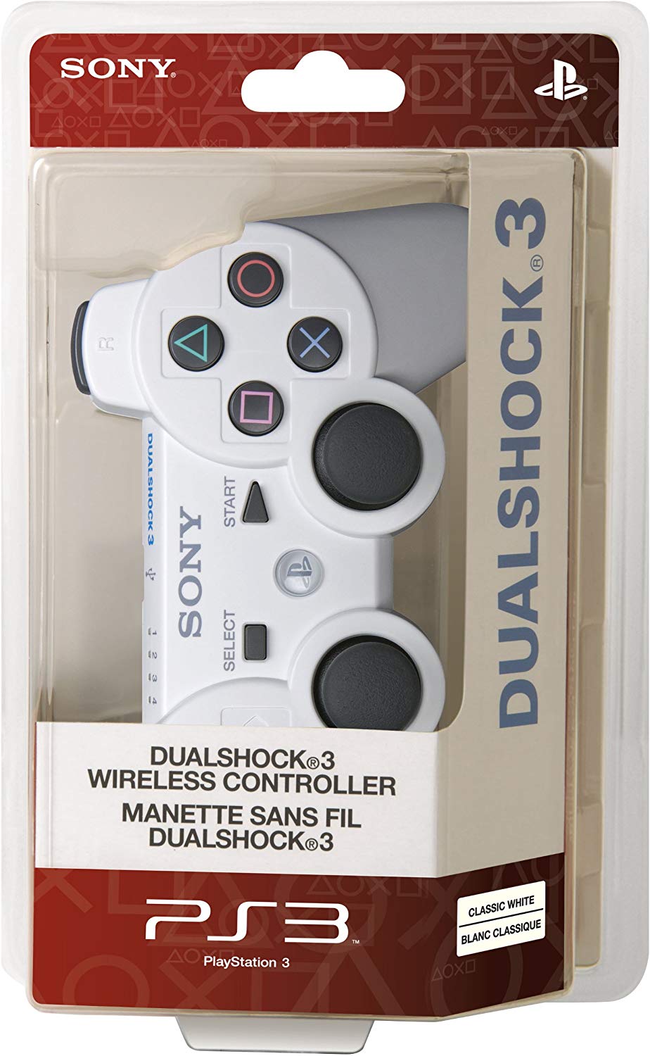 PS3 Dualshock 3 Wireless Controller Fehér (szépséghibás) - PlayStation 3 Kontrollerek
